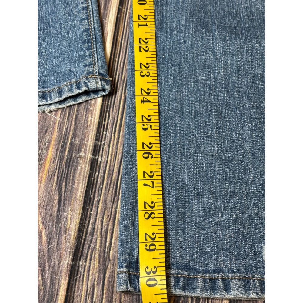 J6 Premium Jeans Women Flare Bootcut Light Wash Embroidered Pockets Size 14 - Picture 7 of 16
